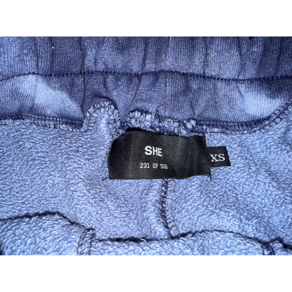 Darc Sport SHE Tie Dye Sweat Shorts Navy Blue Limited Edition XS - Picture 5 of 7
